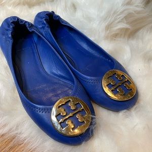 Stunning Tory Burch Electric Blue Ballet Flats 6.5